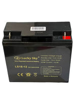 Lucky Sky 12V 18Ah Sealed Lead Acid Battery – Rechargeable UPS & CCTV Backup