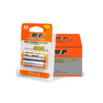 MP AA 3000mAh 1.2V Rechargeable Ni-MH Battery 2-Pack