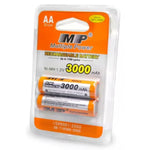 MP AA 3000mAh 1.2V Rechargeable Ni-MH Battery 2-Pack