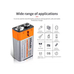 MP 9V 300mAh Rechargeable Ni-MH Battery