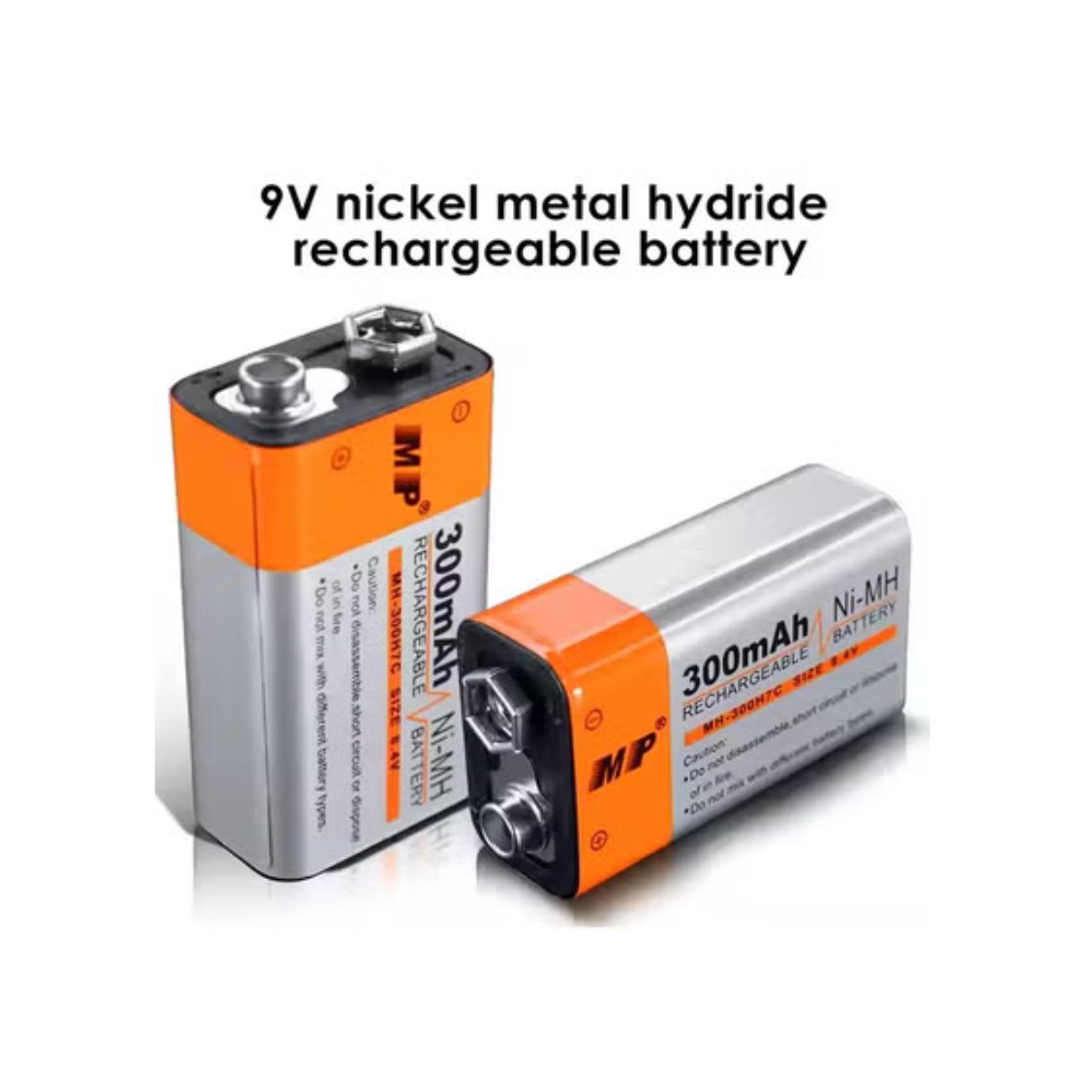 MP 9V 300mAh Rechargeable Ni-MH Battery