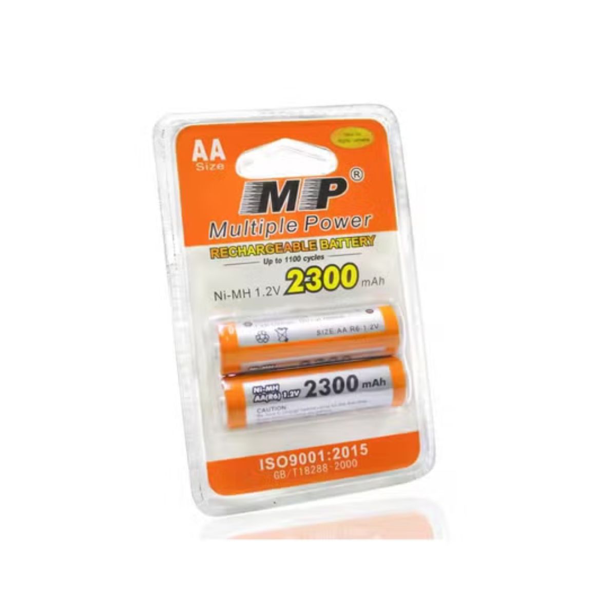 MP AA 2300mAh 1.2V Rechargeable Ni-MH Battery 2-Pack