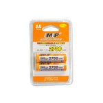 MP AA 2700mAh 1.2V Rechargeable Ni-MH Battery 2-Pack
