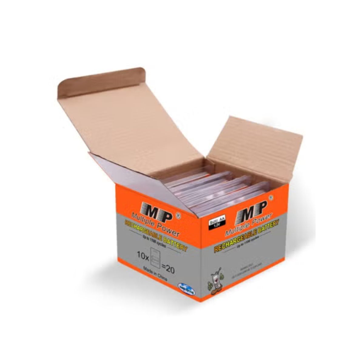 MP AA 2700mAh 1.2V Rechargeable Ni-MH Battery 2-Pack