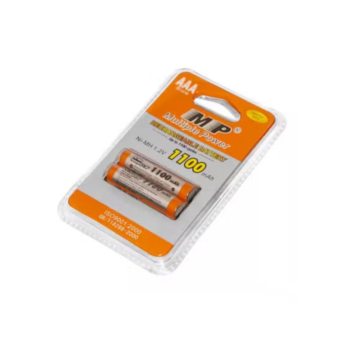 MP AAA 1.2V 1100mAh Rechargeable Ni-MH Battery 2-Pack