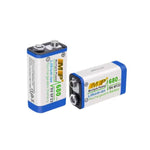MP 9V 680mAh Lithium Rechargeable Battery – 1 Pack
