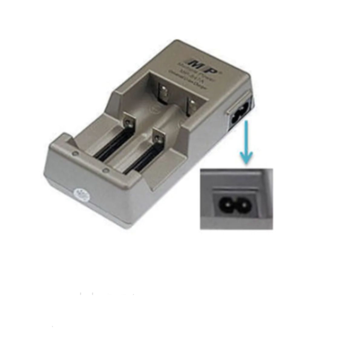 MP-847 18650 Battery Charger – Dual Slot (2 Cells)