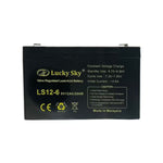 Lucky Sky 6V 12Ah Sealed Lead Acid Battery – Rechargeable Backup Power