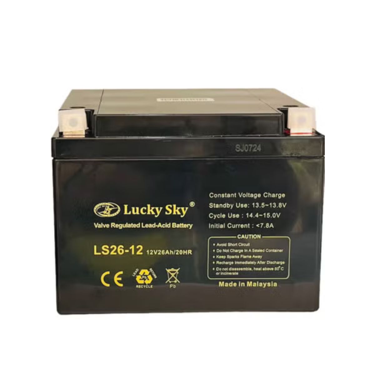 Lucky Sky 12V 26Ah Sealed Lead Acid Battery – UPS & Solar Backup Power
