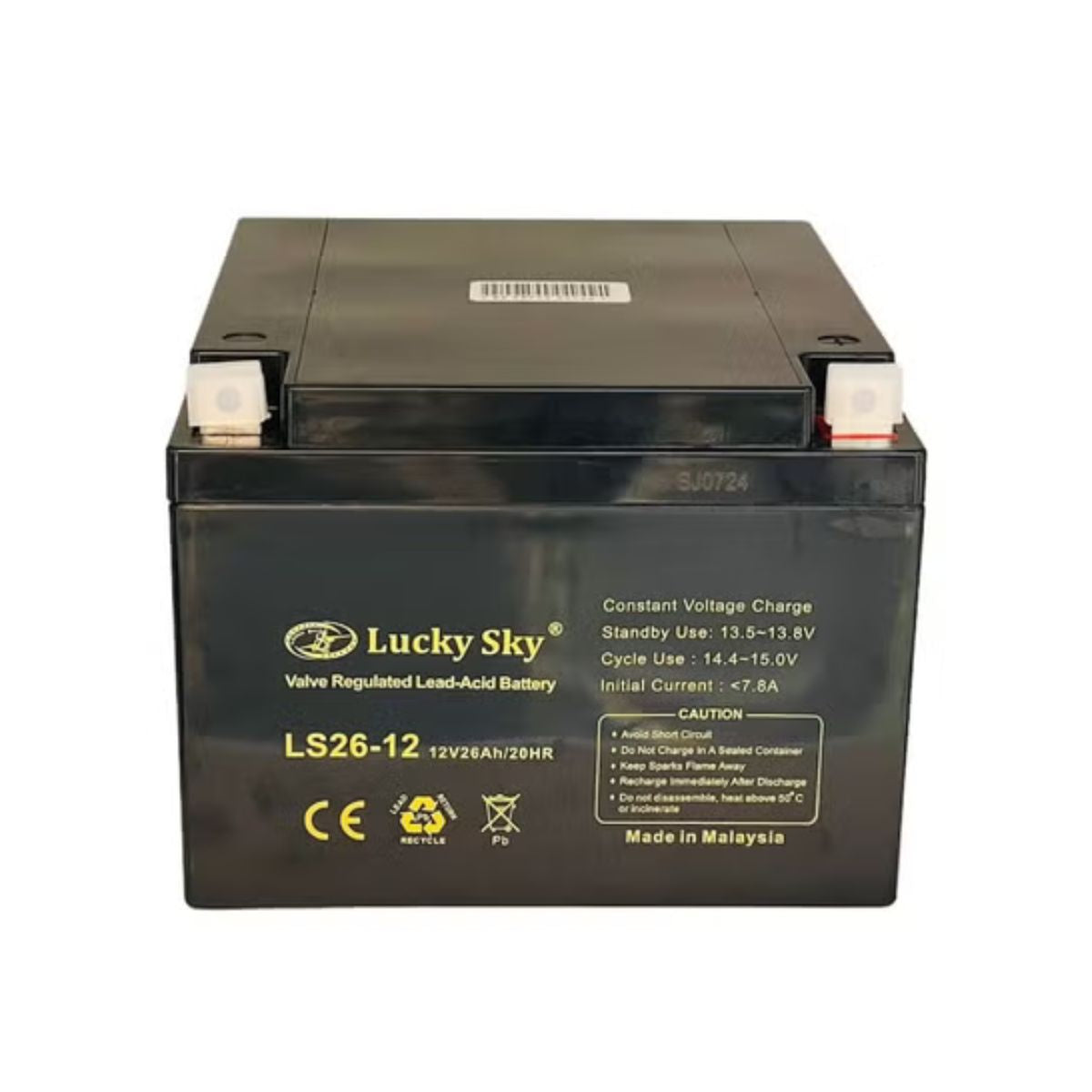 Lucky Sky 12V 26Ah Sealed Lead Acid Battery – UPS & Solar Backup Power