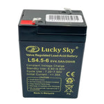 Lucky Sky 6V 4.5Ah Sealed Lead Acid Battery – Emergency Light & Toy Backup