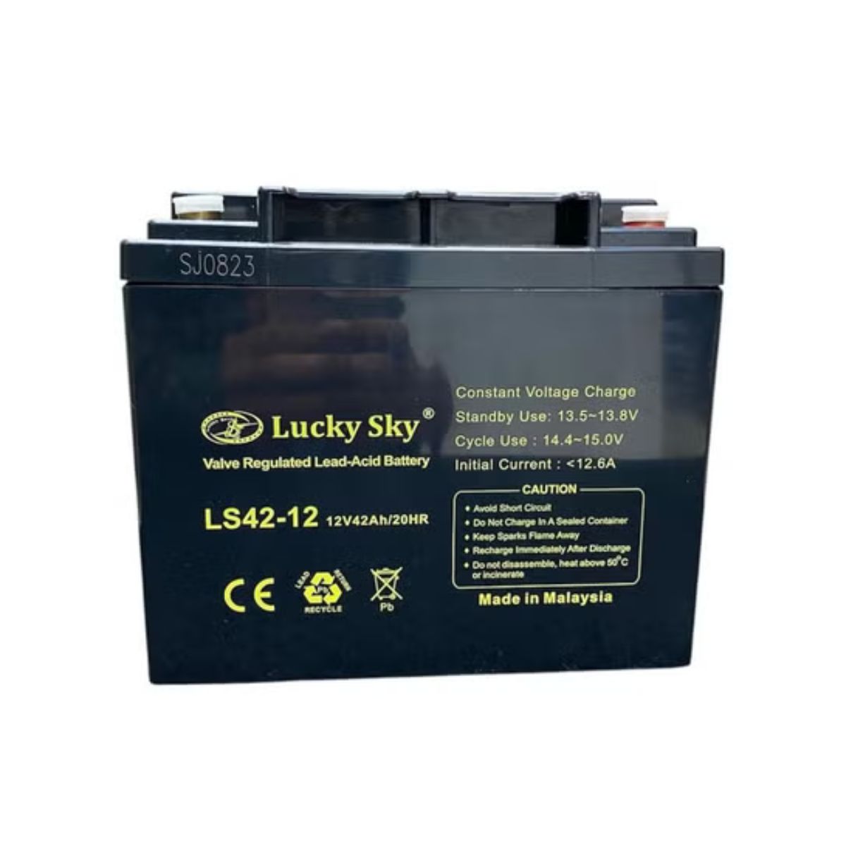 Lucky Sky 12V 42Ah Sealed Lead Acid Battery – High Capacity UPS & Solar Backup