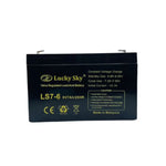 Lucky Sky 6V 7Ah Sealed Lead Acid Battery – Emergency Light & Toy Car Replacement