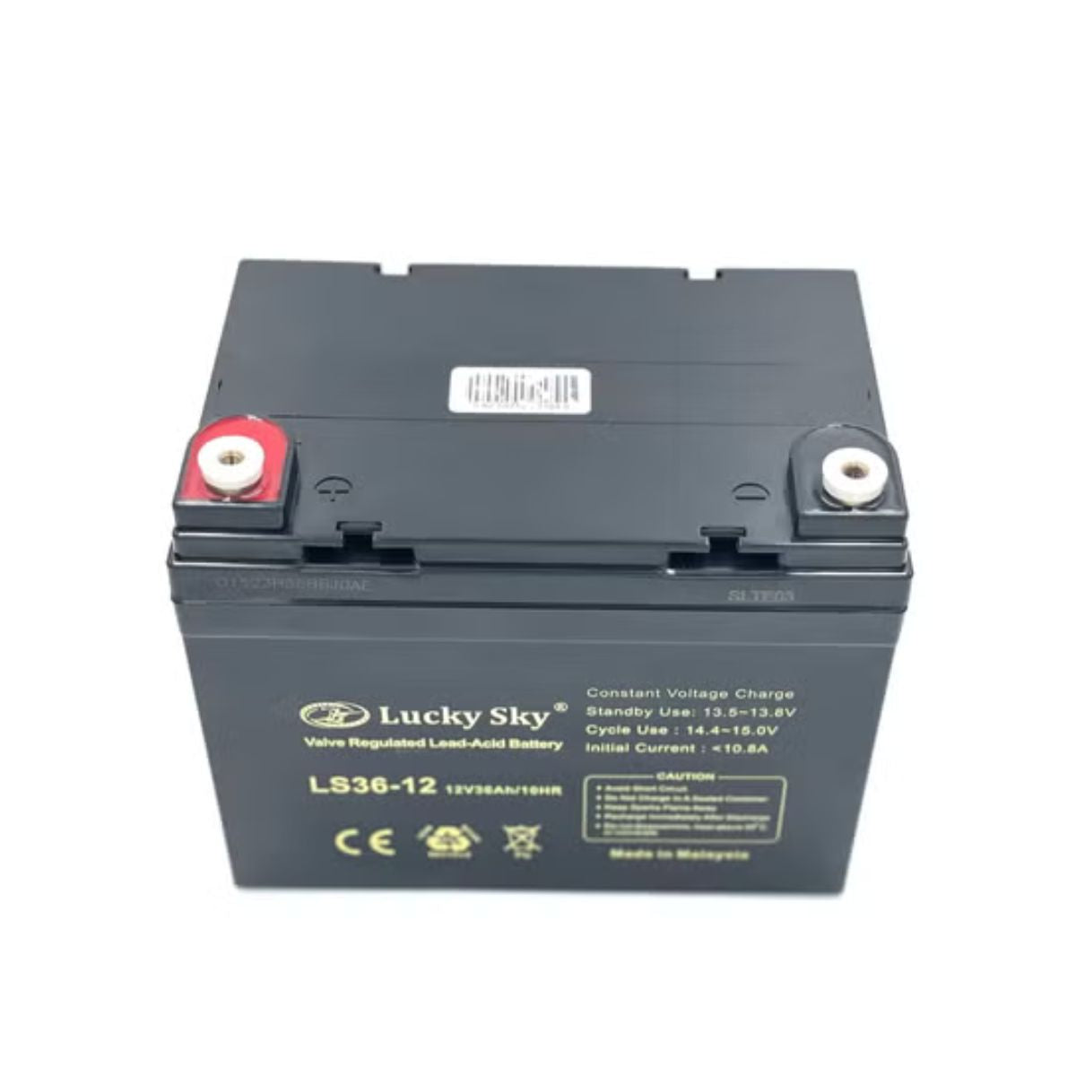 Lucky Sky 12V 36Ah Sealed Lead Acid Battery – Inverter, CCTV & Solar Backup