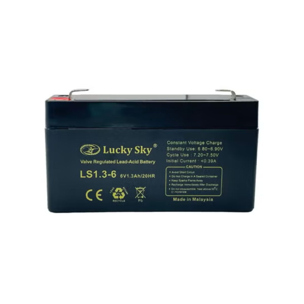 Lucky Sky 6V 1.3Ah Sealed Lead Acid Battery – Emergency Light Replacement