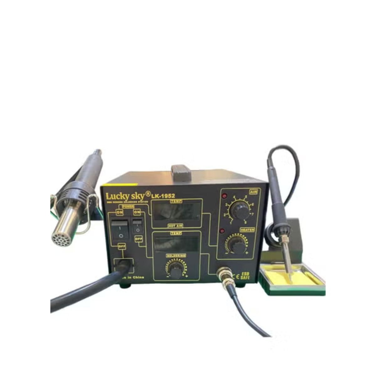 LK-1952 Professional 2-in-1 SMD Hot Air Blower Rework Station with Soldering Iron