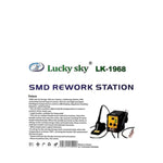 LK-1968 Professional 2-in-1 SMD Hot Air Blower Rework Station with Soldering Iron