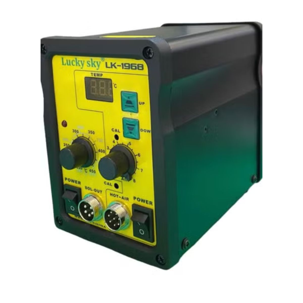 LK-1968 Professional 2-in-1 SMD Hot Air Blower Rework Station with Soldering Iron