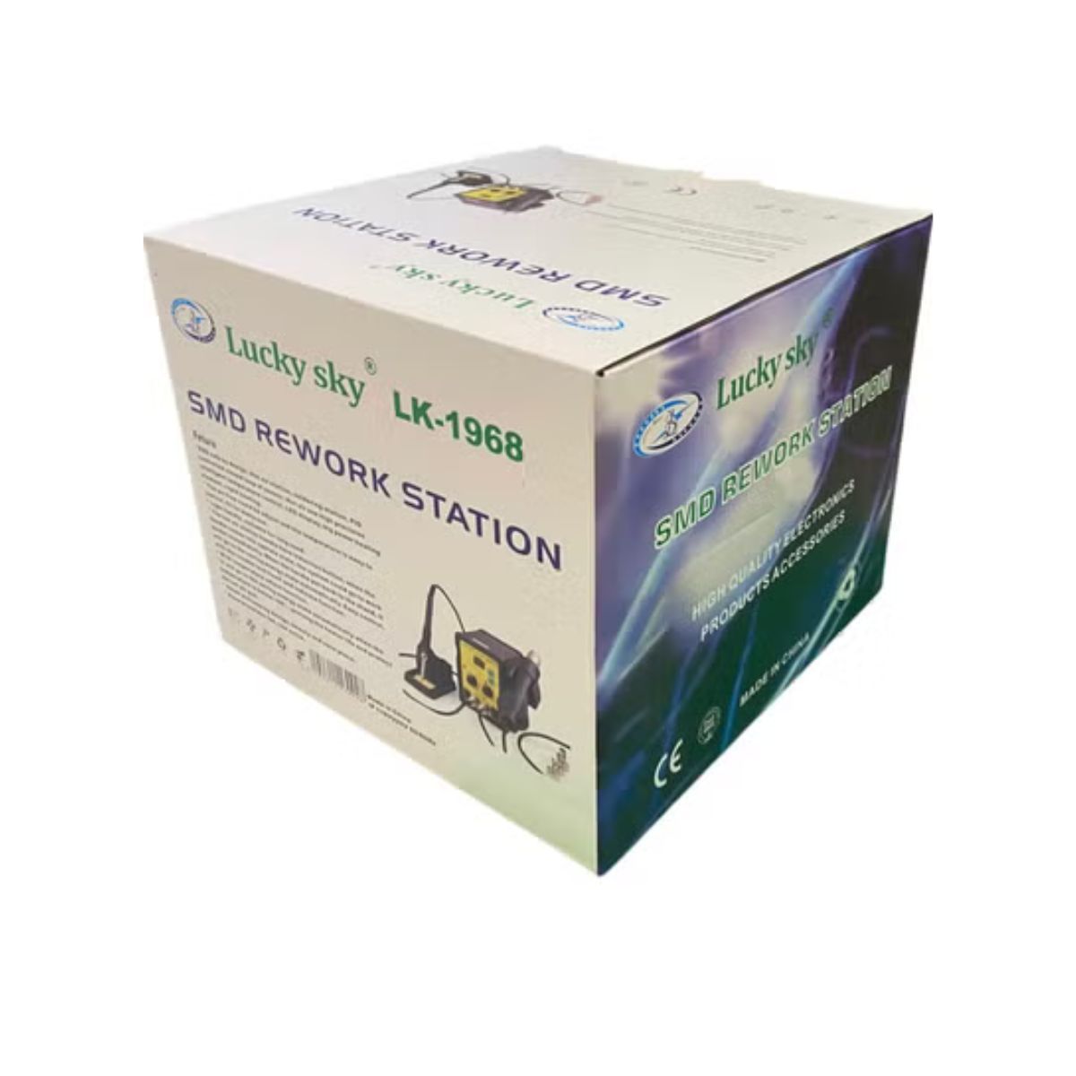 LK-1968 Professional 2-in-1 SMD Hot Air Blower Rework Station with Soldering Iron