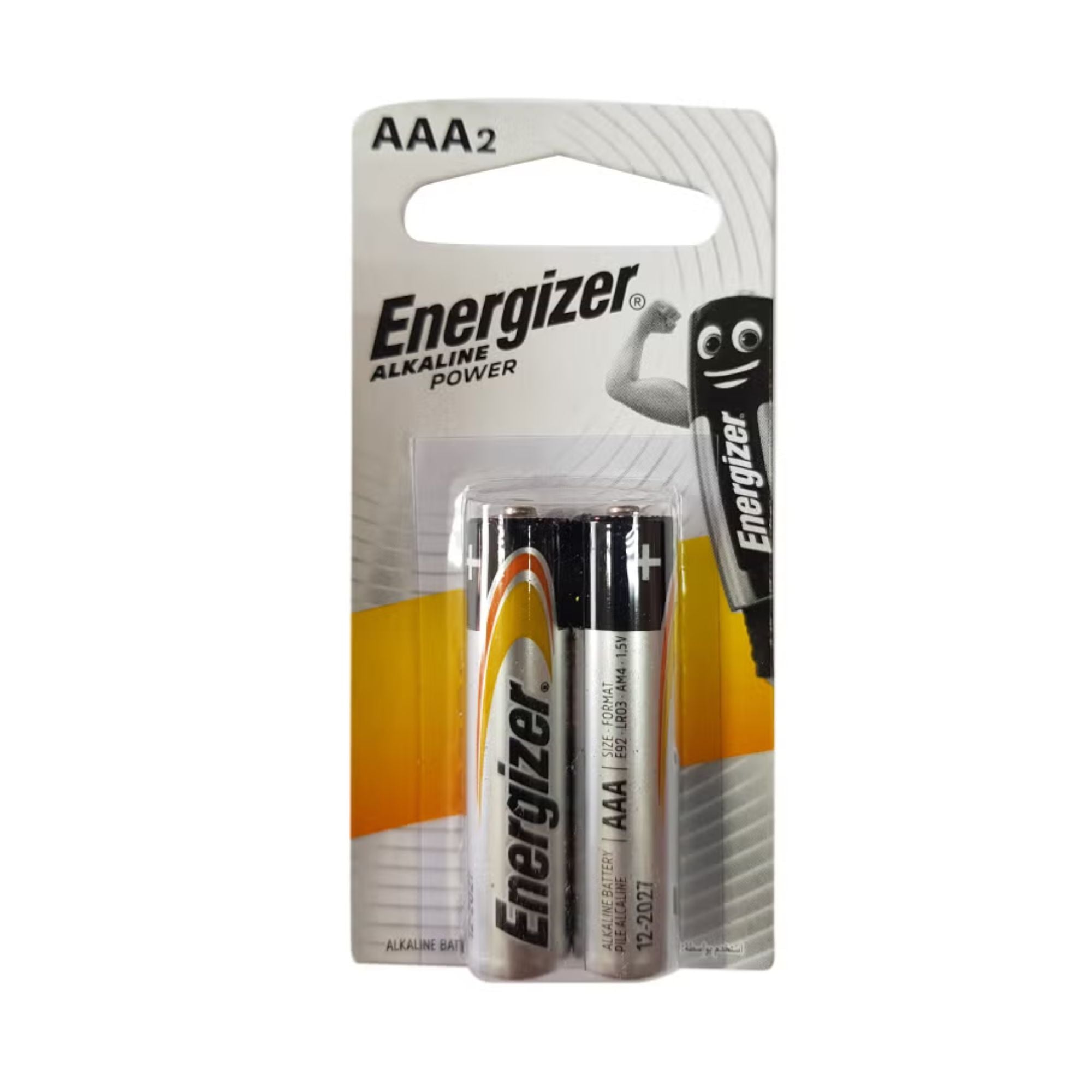 Energizer AAA Alkaline Batteries – Pack of 2
