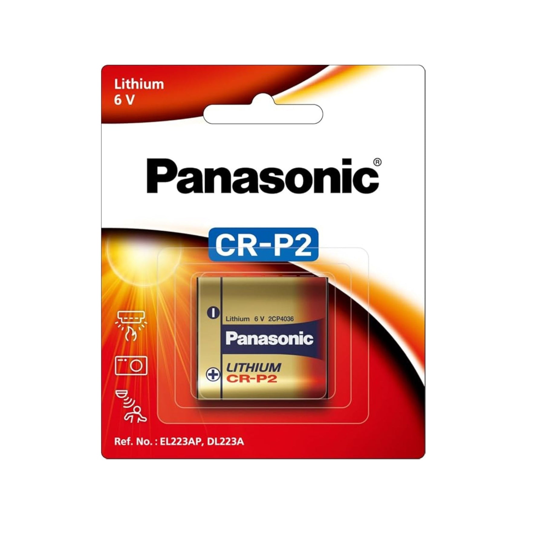 Panasonic CR-P2 6V Lithium Battery – High Performance Camera Battery Pack of 10