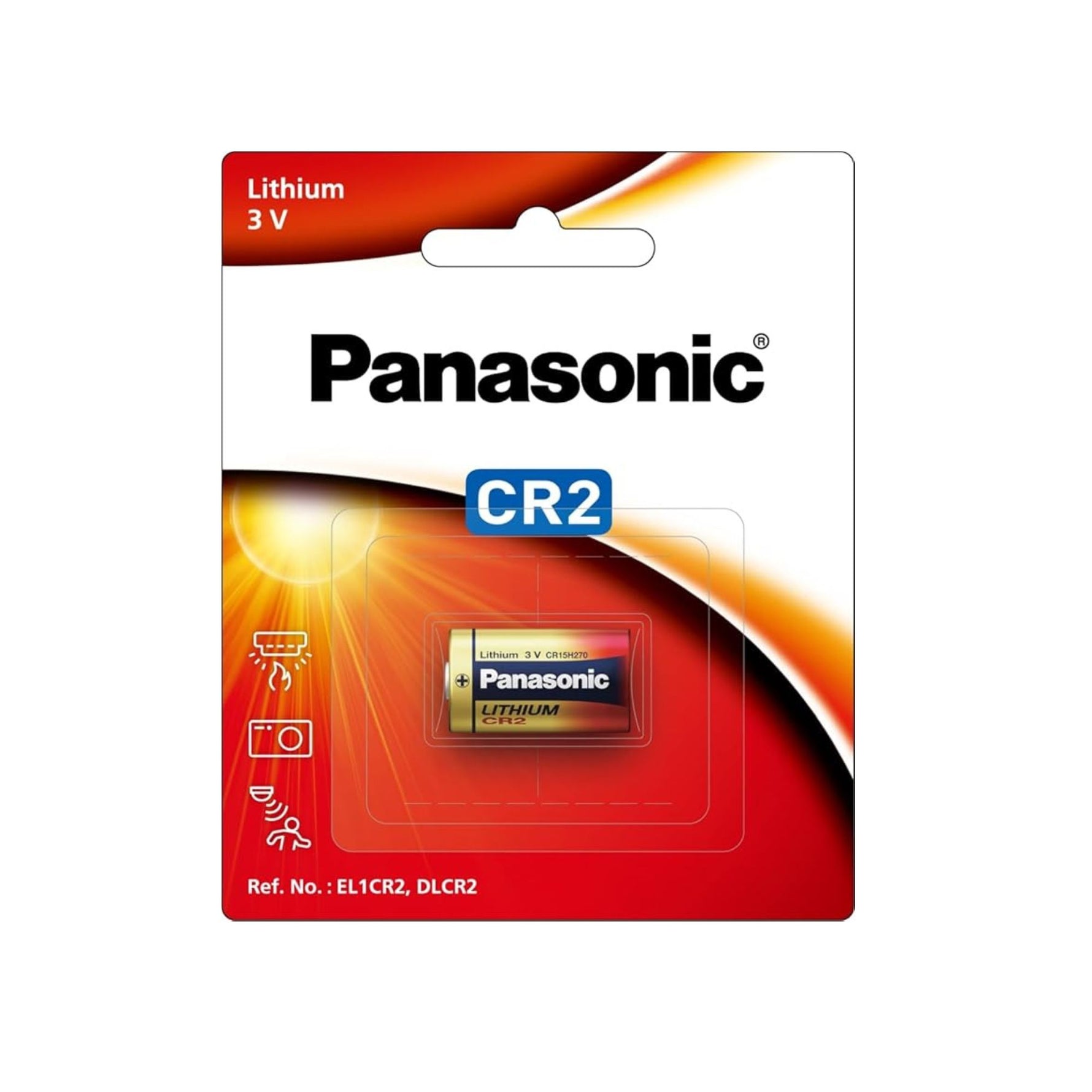 Panasonic CR2 3V Lithium Battery – High Performance Camera & Sensor Battery Pack of 10