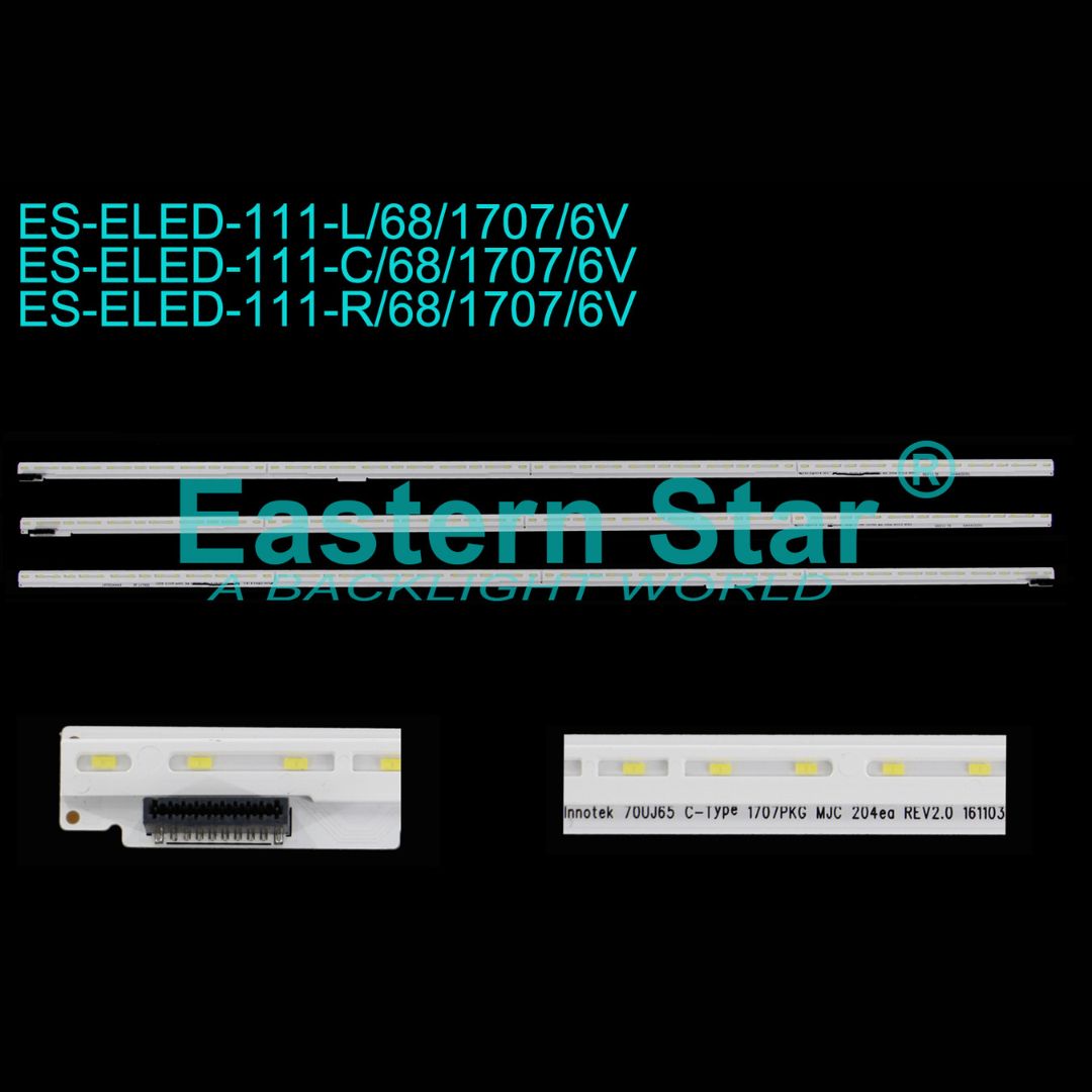 70 Inch LED TV Backlight Strip Replacement for LG – 68 LED 512mm L/R/C Type (ES-ELED-111)