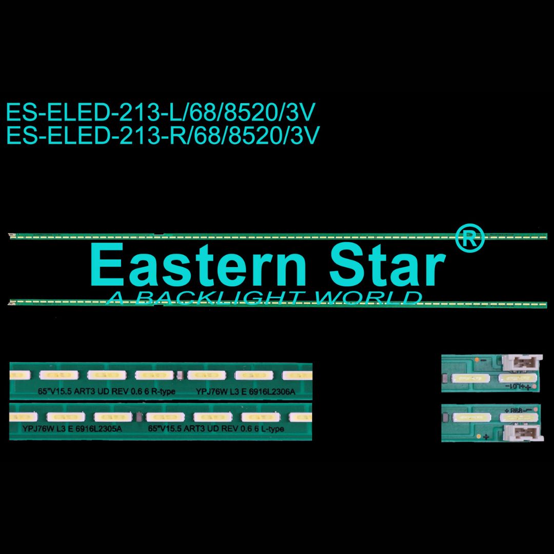 65 Inch LED TV Backlight Strip Replacement for LG – 68 LED 710mm L/R Type (ES-ELED-213)