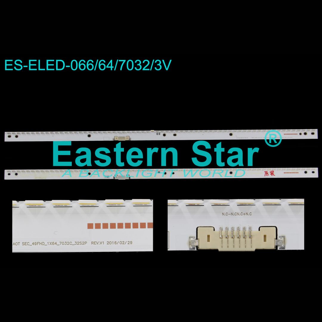 49 Inch LED TV Backlight Strip Replacement for Samsung – 64 LED 598mm (ES-ELED-066)