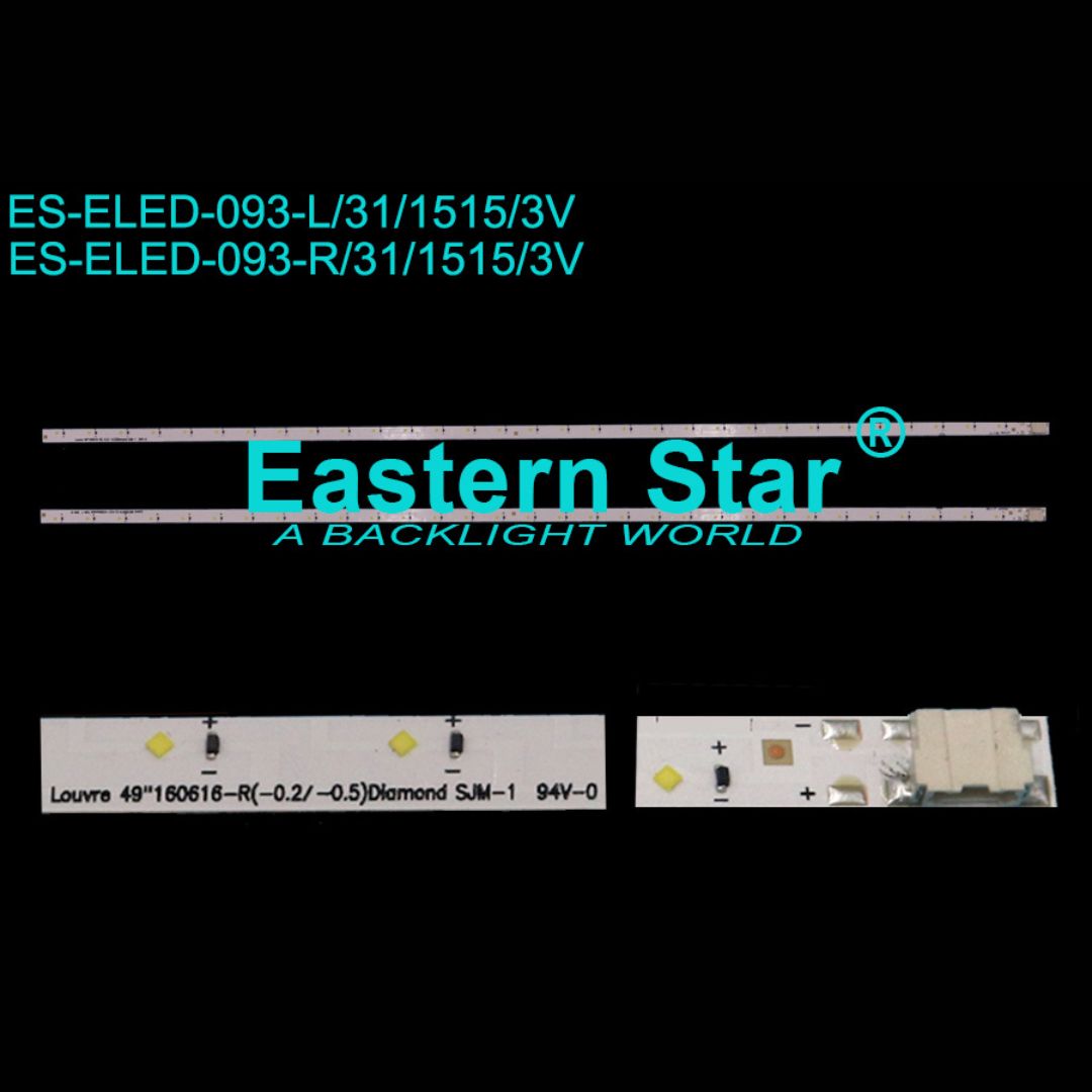 49 Inch LED TV Backlight Strip Replacement for Samsung – 31 LED 514mm L/R Type (ELED-093)