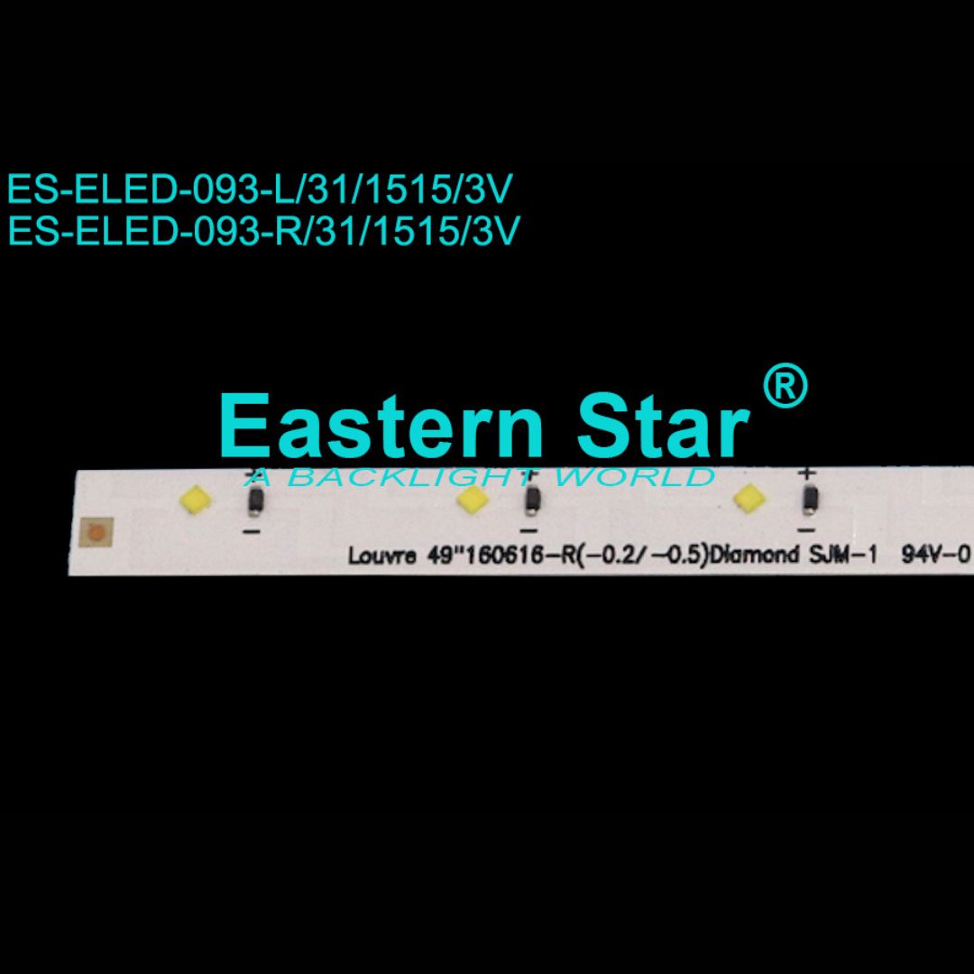 49 Inch LED TV Backlight Strip Replacement for Samsung – 31 LED 514mm L/R Type (ELED-093)