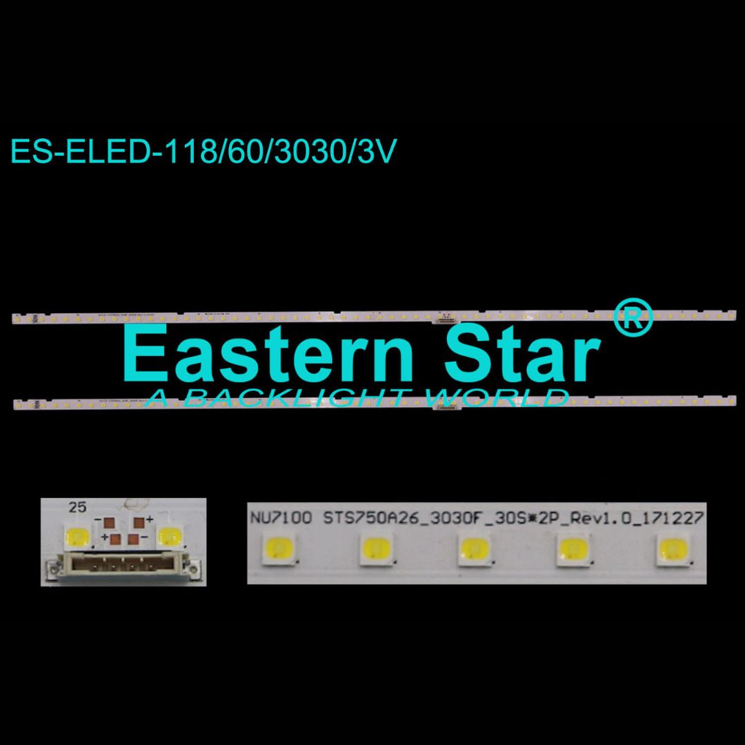 75 Inch LED TV Backlight Strip Replacement for Samsung – 60 LED 545mm (ELED-118)