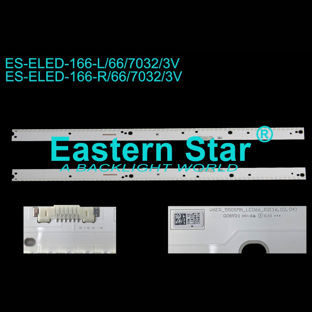 55 Inch LED TV Backlight Strip Replacement for Samsung – 66 LED 600mm (ELED-166)