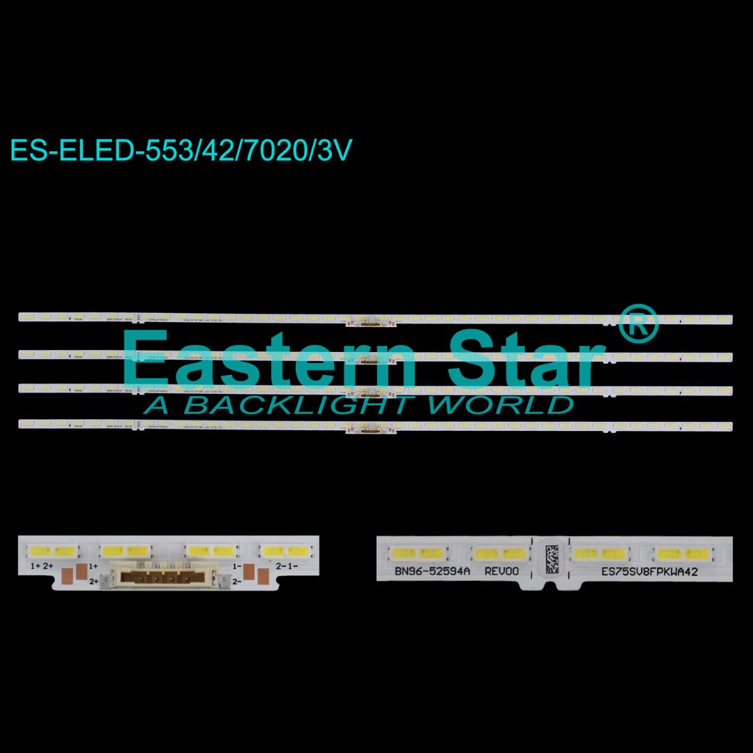 75 Inch LED TV Backlight Strip Replacement for Samsung – 42 LED 410mm 3V (ELED-553)