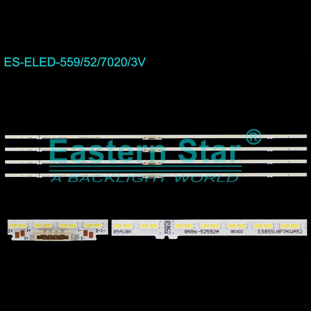 85 Inch LED TV Backlight Strip Replacement for Samsung – 52 LED 467mm 3V (ELED-559)