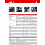 UNI-T UT203+ Digital Clamp Meter 600A AC Current Voltage Resistance Continuity Tester