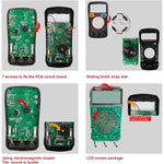 UNI-T UT33C+ Digital Multimeter AC/DC Voltage Resistance Continuity Tester with Temperature Probe