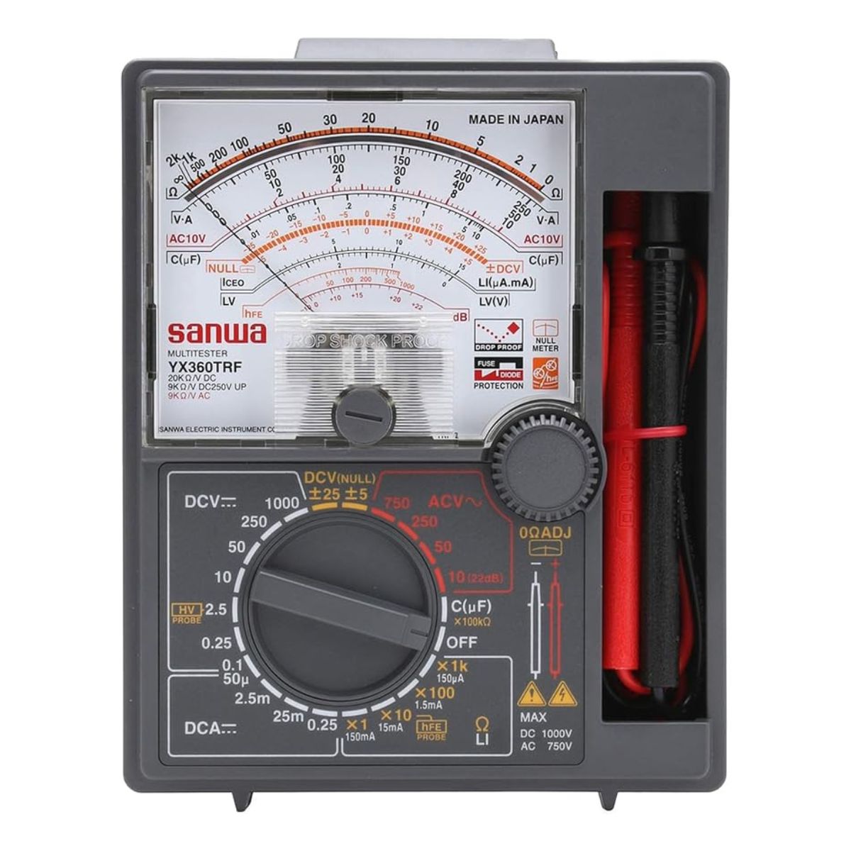 SANWA YX360TRF Analog Multimeter DC/AC Voltage Current Resistance Tester