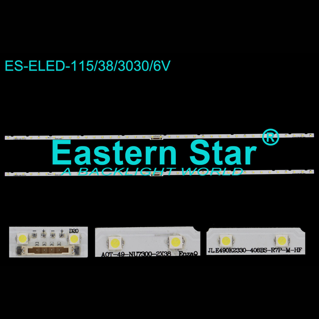49 Inch LED TV Backlight Strip Replacement for Samsung – 38 LED 530mm (ELED-115)