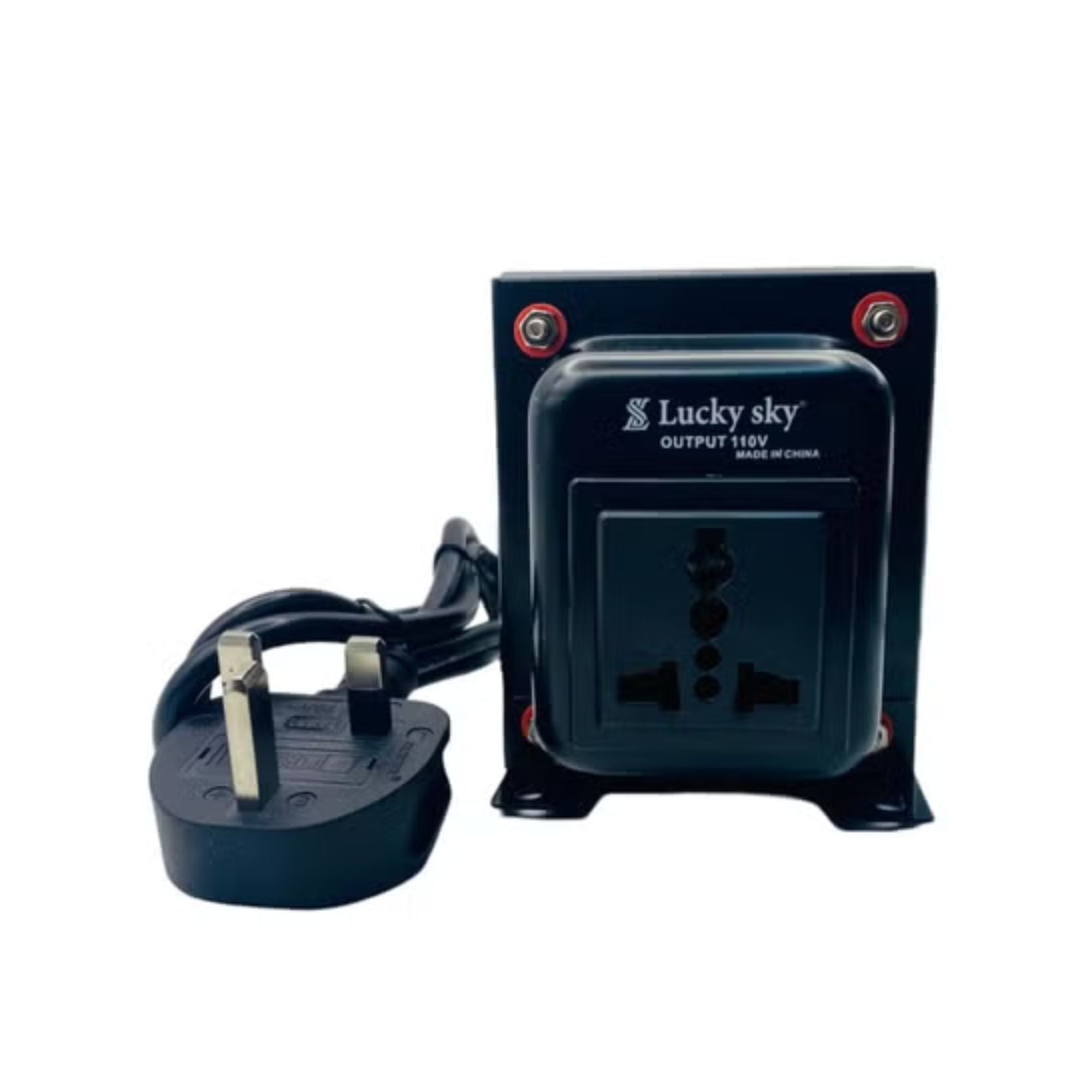 Lucky Sky 300W Step Down Voltage Converter – 220V to 110V Transformer with UK 3-Pin Socket