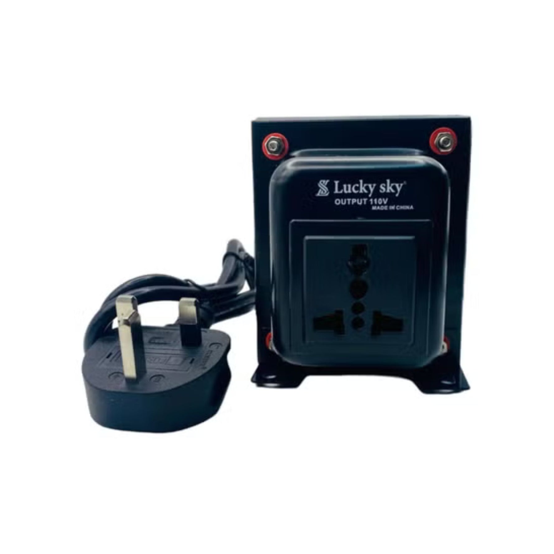 Lucky Sky 500W Step Down Voltage Converter – 220V to 110V Transformer with UK 3-Pin Socket