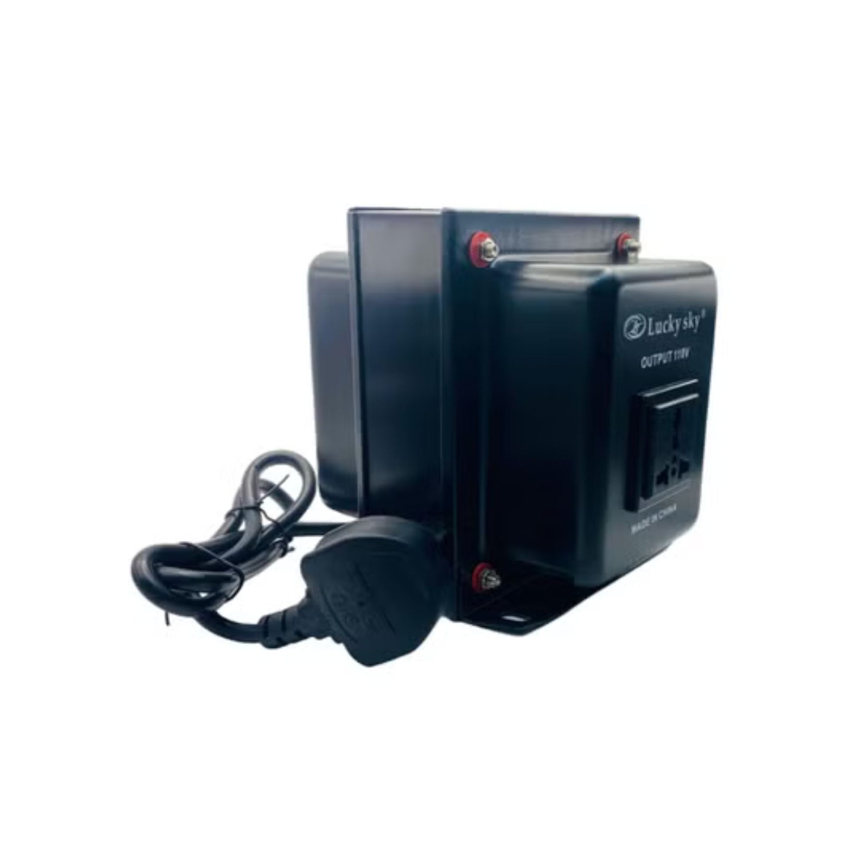 Lucky Sky 1500W Step Down Voltage Converter – 220V to 110V Transformer with UK 3-Pin Socket