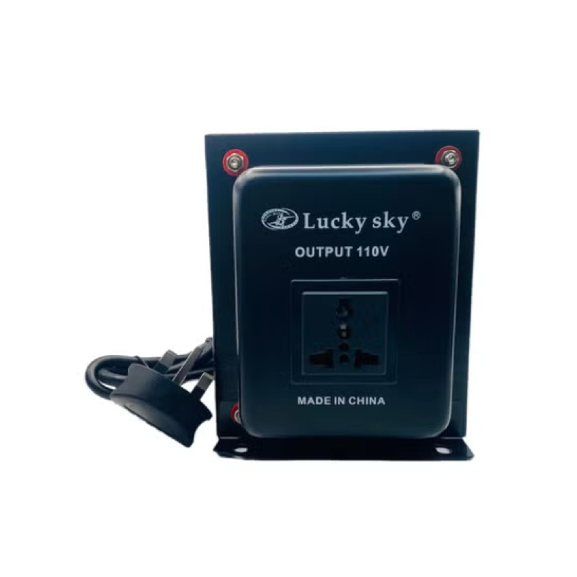 Lucky Sky 1500W Step Down Voltage Converter – 220V to 110V Transformer with UK 3-Pin Socket