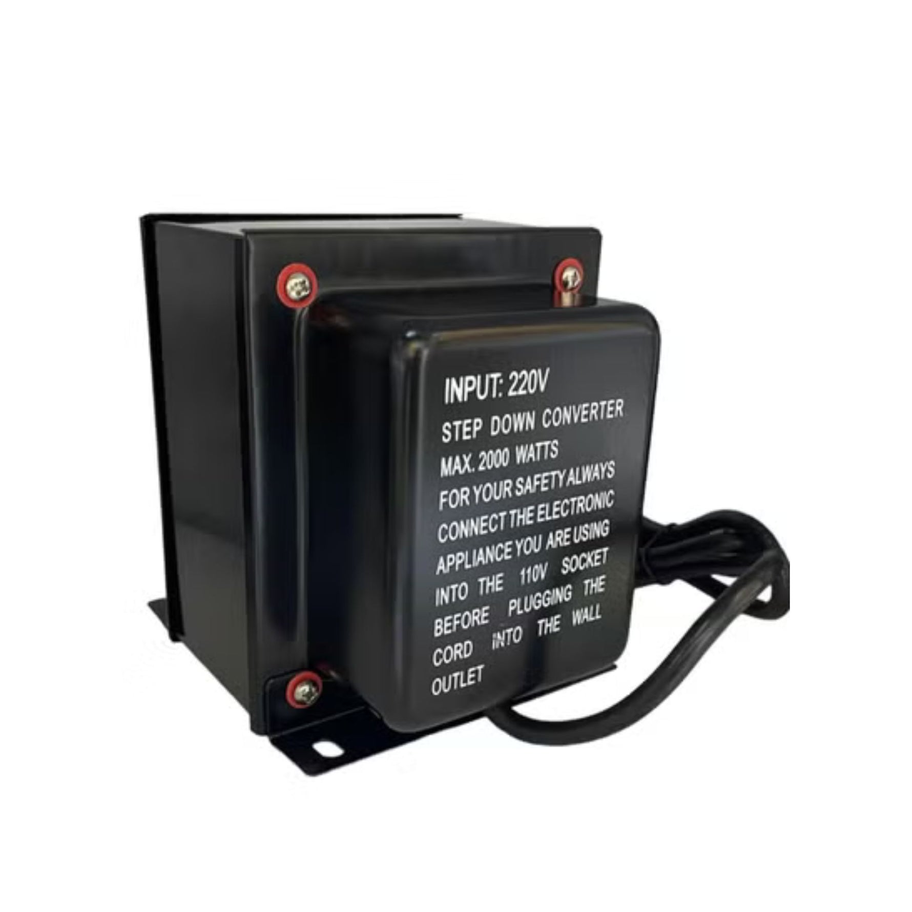 Lucky Sky 2000W Step Down Voltage Converter – 220V to 110V Transformer with UK 3-Pin Socket
