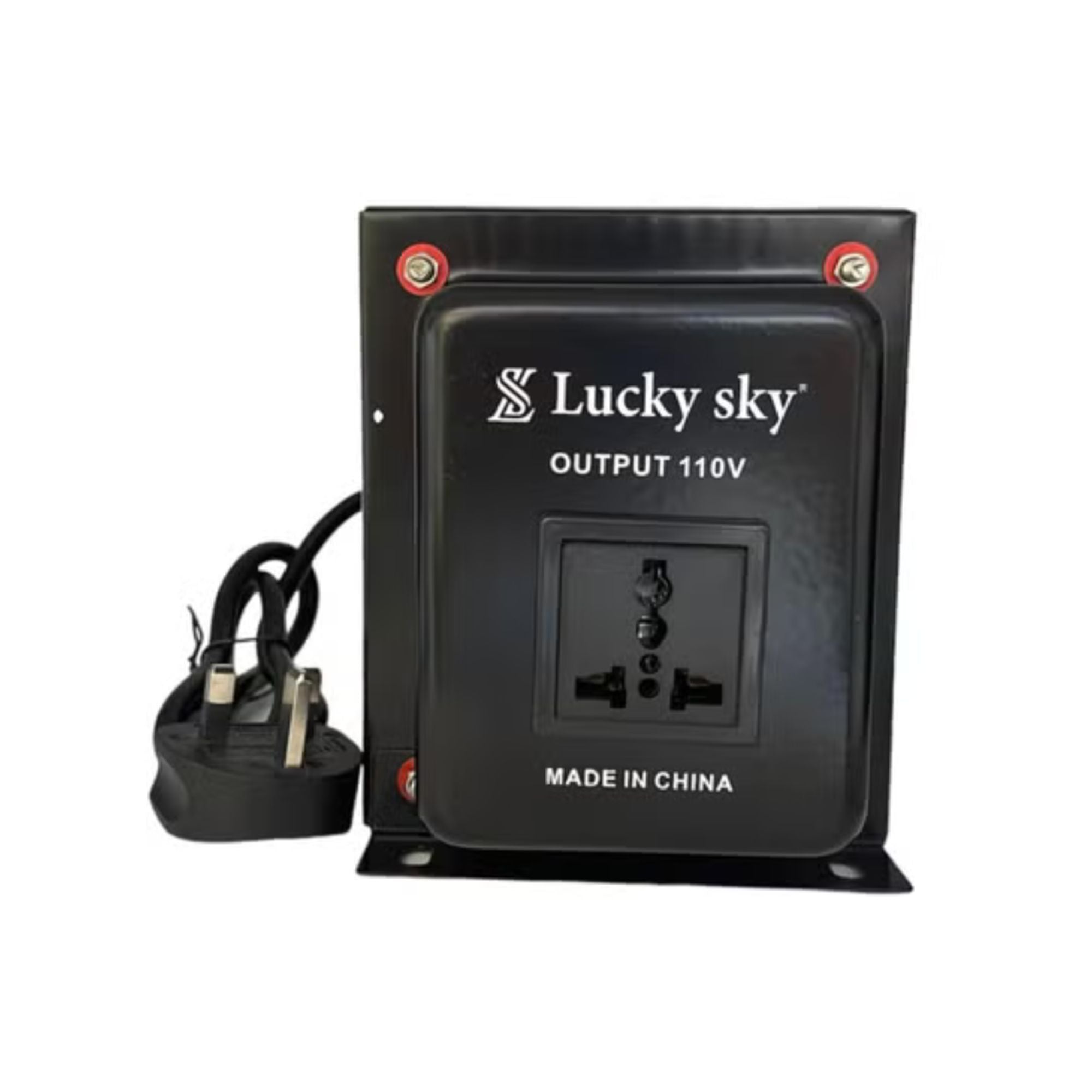 Lucky Sky 3000W Step Down Voltage Converter – 220V to 110V Transformer with UK 3-Pin Socket